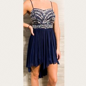 Navy blue homecoming dress